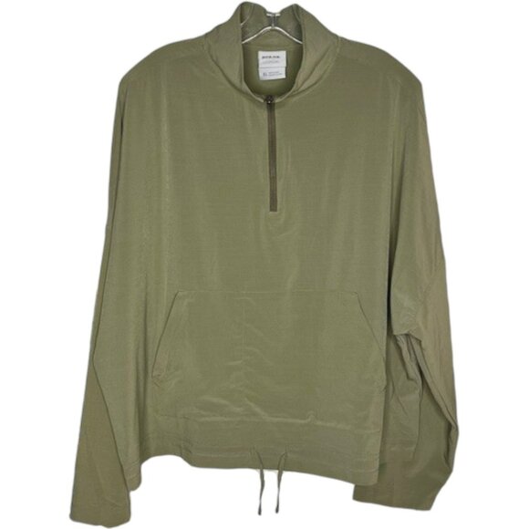 PrAna Railay 1/4 Zip Pullover - Rye Green - XL - Picture 3 of 10